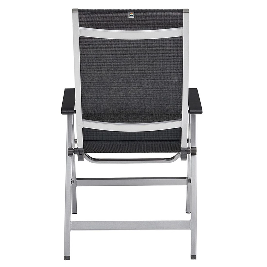 Kettler Basic+ Premium Klappsessel Aluminium/Textilene Silber/Lakritz 8 Kettler Basic+ Premium Klappsessel Aluminium/Textilene Silber/Lakritz - Image 8