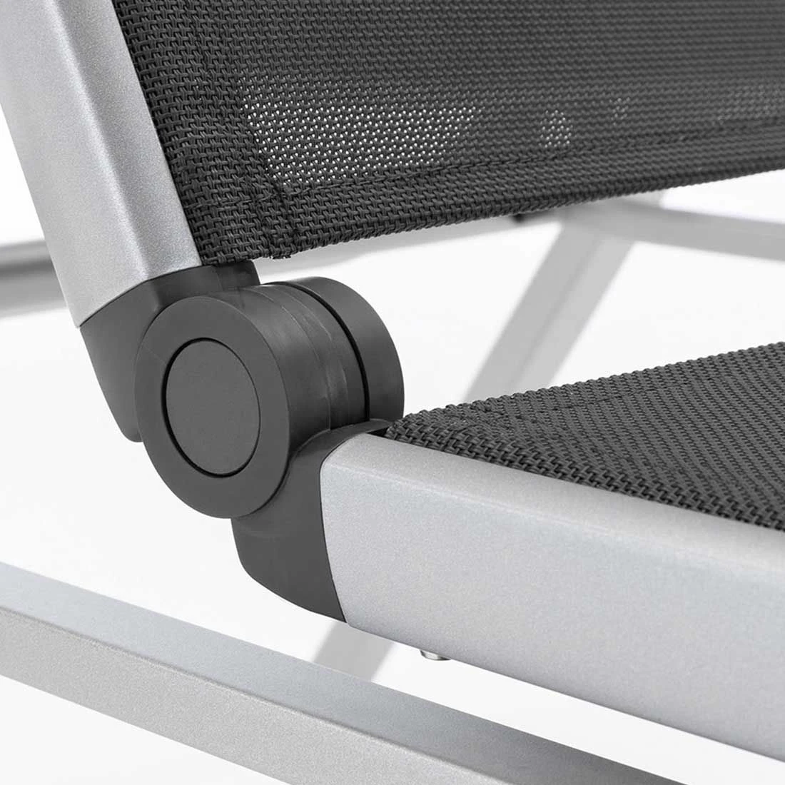 Kettler Basic Plus Stapelliege Aluminium/Textilene Silber/Anthrazit 10 Kettler Basic Plus Stapelliege Aluminium/Textilene Silber/Anthrazit - Image 10