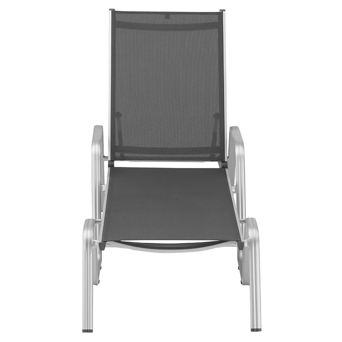 Kettler Basic Plus Stapelliege Aluminium/Textilene Silber/Anthrazit 3 Kettler Basic Plus Stapelliege Aluminium/Textilene Silber/Anthrazit - Image 3