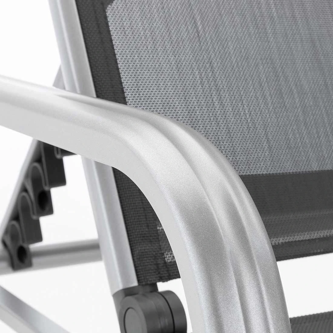 Kettler Basic Plus Stapelliege Aluminium/Textilene Silber/Anthrazit 7 Kettler Basic Plus Stapelliege Aluminium/Textilene Silber/Anthrazit - Image 7