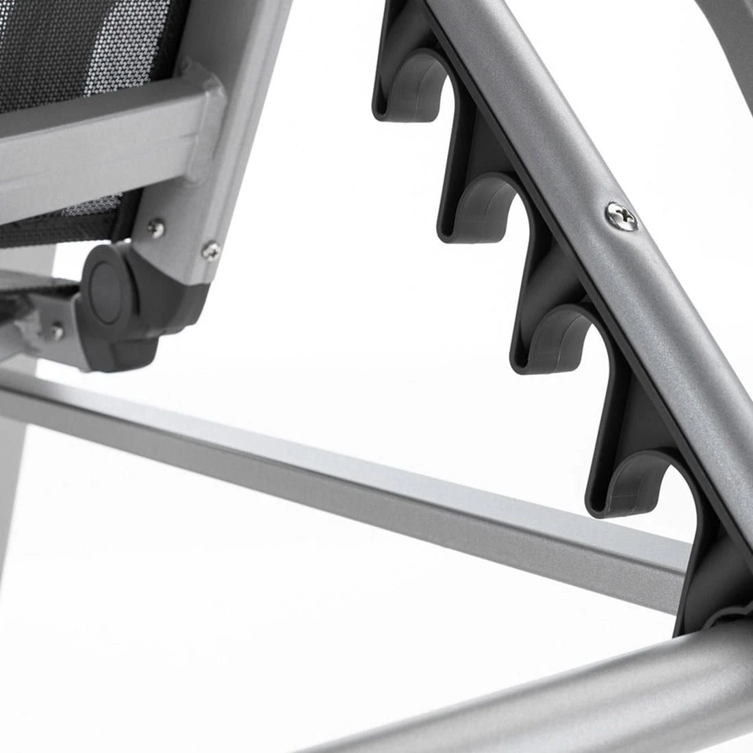 Kettler Basic Plus Stapelliege Aluminium/Textilene Silber/Anthrazit 8 Kettler Basic Plus Stapelliege Aluminium/Textilene Silber/Anthrazit - Image 8