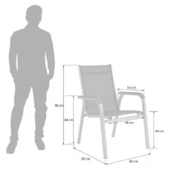 Kettler Basic Plus Stapelsessel Aluminium/Textilene Silber/Anthrazit -Gartenmöbel Verkauf kettler basicplus stapelsessel silber anthrazit 0301202 0000 3