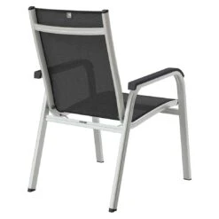 Kettler Basic Plus Stapelsessel Aluminium/Textilene Silber/Anthrazit -Gartenmöbel Verkauf kettler basicplus stapelsessel silber anthrazit 0301202 0000 6