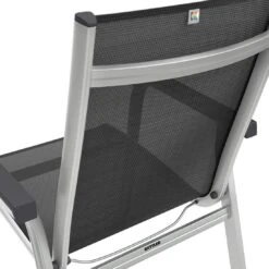 Kettler Basic Plus Stapelsessel Aluminium/Textilene Silber/Anthrazit -Gartenmöbel Verkauf kettler basicplus stapelsessel silber anthrazit 0301202 0000 8
