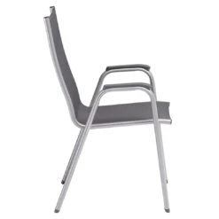 Kettler Cirrus Silver Line Stapelsessel Aluminium/Outdoorgewebe Silber/Anthrazit-Grau -Gartenmöbel Verkauf kettler cirrus silver line stapelsessel alu outdoorgewebe 1369338 3