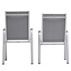 Kettler Cirrus Silver Line Stapelsessel Aluminium/Outdoorgewebe Silber/Anthrazit-Grau -Gartenmöbel Verkauf kettler cirrus silver line stapelsessel alu outdoorgewebe 1369338 6