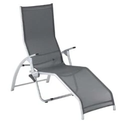 Kettler Tampa Bäderliege Aluminium/Batyline Silber/Anthrazit -Gartenmöbel Verkauf kettler comfort baderliege aluminium outdoorgewebe silber anthrazit 1084680 1