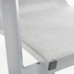 Kettler Diamond Stapelsessel Aluminium/Outdoorgewebe/Teak Silber/Hellgrau -Gartenmöbel Verkauf kettler diamond stapelsessel aluminium outdoorgewebe teak 1370053 5