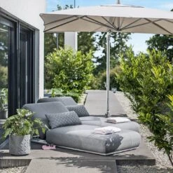 Kettler Ego Gartenliege 213x90x33cm Sunbrella Silber/Grau Meliert -Gartenmöbel Verkauf kettler ego gartenliege 213x90x33cm sunbrella silber grau meliert 1085032 3