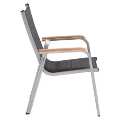 Kettler Granada T Pad Stapelsessel Aluminium/Outdoorgewebe Silber/Anthrazit Meliert -Gartenmöbel Verkauf kettler granada t pad stapelsessel alu outdoorgewebe 1369371 4