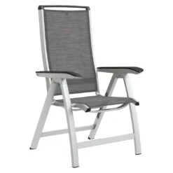 Kettler Forma II Klappsessel Aluminium/Textilene Silber/Graphit -Gartenmöbel Verkauf kettler hks forma ii multipositionssessel aluminium textilen silber graphit 1