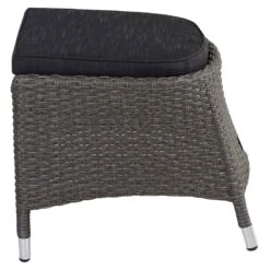 LC Garden Barcelona Fußauflage Aluminium/Geflecht Grau Mix/Schwarz -Gartenmöbel Verkauf l c wholesaler barcelona hocker geflecht grey mix 997010 3