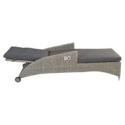 LC Garden Bilbao Gartenliege Geflecht Inkl. Kissen Grau -Gartenmöbel Verkauf l c wholesaler bilbao rollliege alu geflecht inkl kissen stone grey 1093260 4