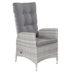 LC Garden Parma Gartensessel Geflecht/Polyester White Grey/Grey