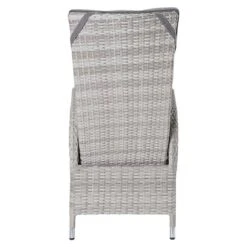 LC Garden Parma Gartensessel Geflecht/Polyester White Grey/Grey -Gartenmöbel Verkauf l c wholesaler parma positionssessel alu geflecht inkl kissen white grey grey 1092699 4