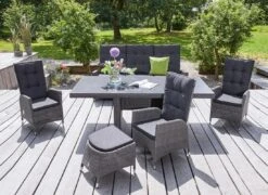 LC Garden Barcelona Gartensessel Aluminium/Geflecht Grau-Mix -Gartenmöbel Verkauf lc garden barcelona diningsessel aluminium geflecht 1432214 3