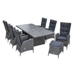 LC Garden Barcelona Gartensessel Aluminium/Geflecht Grau-Mix -Gartenmöbel Verkauf lc garden barcelona diningsessel aluminium geflecht 1432214 9