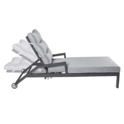 LC Garden Bondino II Gartenliege Aluminium/Polyester Anthrazit/Grau -Gartenmöbel Verkauf lc garden bondino ii gartenliege aluminium polster anthrazit grau 1248151 6