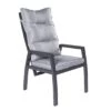 LC Garden Bondino II Gartensessel Aluminium/Polyester Anthrazit/Grau