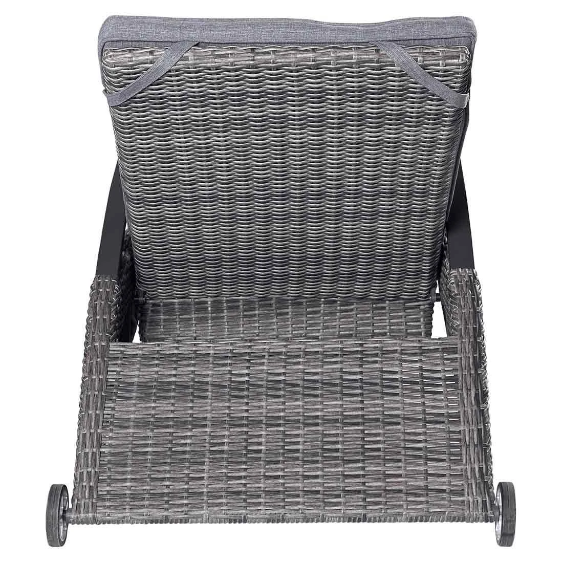 LC Garden Komido Gartenliege Aluminium/Geflecht Anthrazit/Omega Grau 4 LC Garden Komido Gartenliege Aluminium/Geflecht Anthrazit/Omega Grau - Image 4