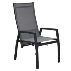 LC Garden Sondrino Gartenstuhl Aluminium/Textilene Schwarz Matt/Grau -Gartenmöbel Verkauf lc garden sondrino gartenstuhl aluminium textilene 1433028 5