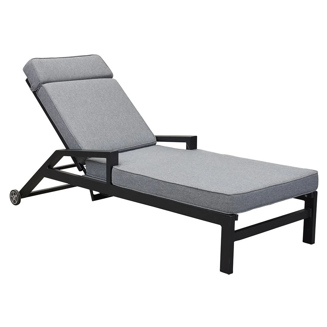 LC Garden Sondrino Gartenliege Aluminium/Textilene Schwarz-Matt/Silber 1 LC Garden Sondrino Gartenliege Aluminium/Textilene Schwarz-Matt/Silber