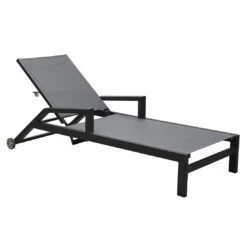 LC Garden Sondrino Gartenliege Aluminium/Textilene Schwarz-Matt/Silber 15 LC Garden Sondrino Gartenliege Aluminium/Textilene Schwarz-Matt/Silber -Gartenmöbel Verkauf lc garden sondrino rollliege aluminium textilene 1433083 7