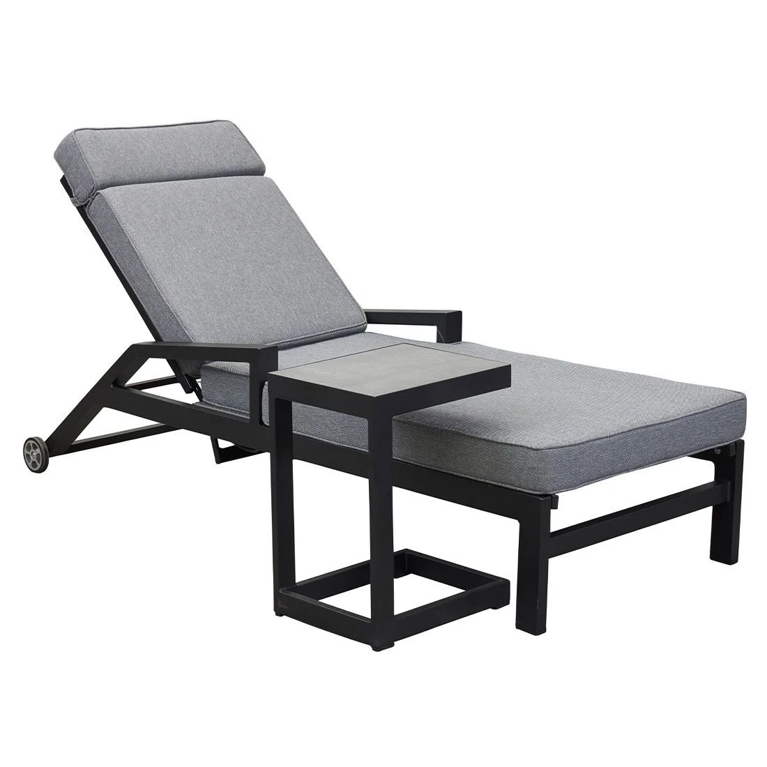 LC Garden Sondrino Gartenliege Aluminium/Textilene Schwarz-Matt/Silber 9 LC Garden Sondrino Gartenliege Aluminium/Textilene Schwarz-Matt/Silber - Image 9