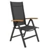 LC Garden Unicamo Klappsessel Aluminium/Textilene Anthrazit/Natur