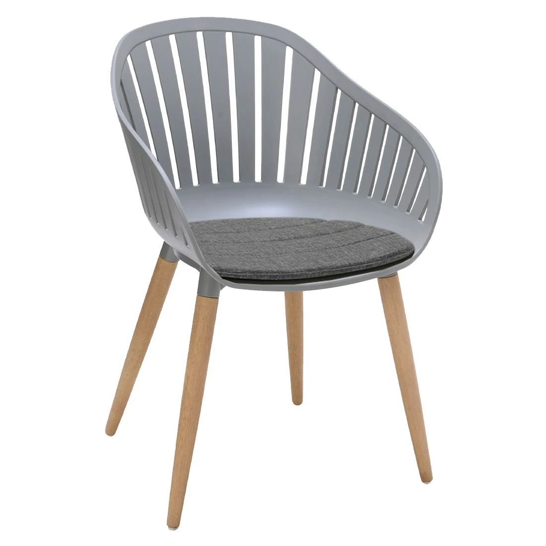 LifestyleGarden Cannes Gartensessel Eukalyptus/Kunststoff Eukalyptus/Grau 1 LifestyleGarden Cannes Gartensessel Eukalyptus/Kunststoff Eukalyptus/Grau