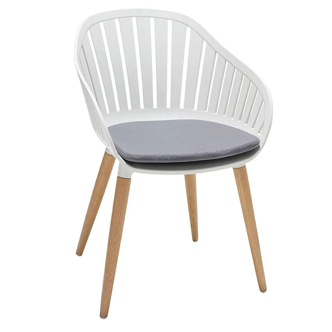 LifestyleGarden Nassau Gartensessel Eukalyptus/Kunststoff Inkl. Sitzkissen Teaklook/Korallensand 1 LifestyleGarden Nassau Gartensessel Eukalyptus/Kunststoff Inkl. Sitzkissen Teaklook/Korallensand