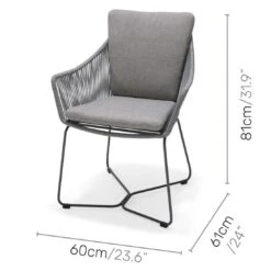 LifestyleGarden Opal Gartensessel Stahl/Rope Graphit/Roasted Sesame 15 LifestyleGarden Opal Gartensessel Stahl/Rope Graphit/Roasted Sesame -Gartenmöbel Verkauf lifestylegarden opal gartensessel stahl rope 1440827 8