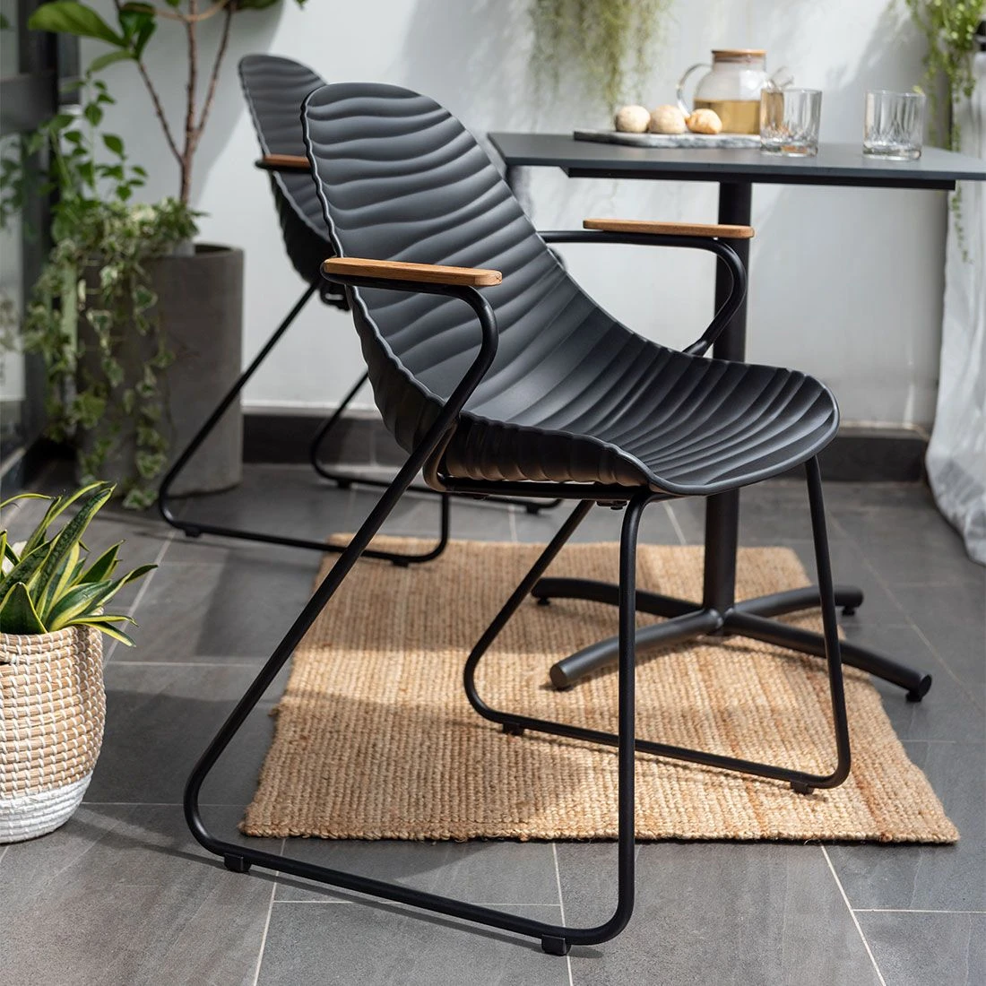 LifestyleGarden Stream Gartensessel Aluminium/Kunststoff Schwarz Grau/Schwarz 2 LifestyleGarden Stream Gartensessel Aluminium/Kunststoff Schwarz Grau/Schwarz - Image 2