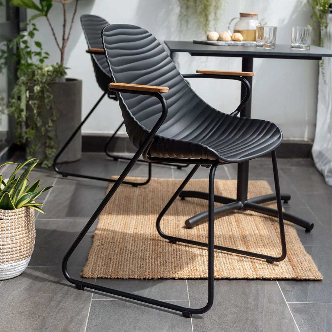 LifestyleGarden Stream Gartensessel Aluminium/Kunststoff Schwarz/Schwarz 2 LifestyleGarden Stream Gartensessel Aluminium/Kunststoff Schwarz/Schwarz - Image 2