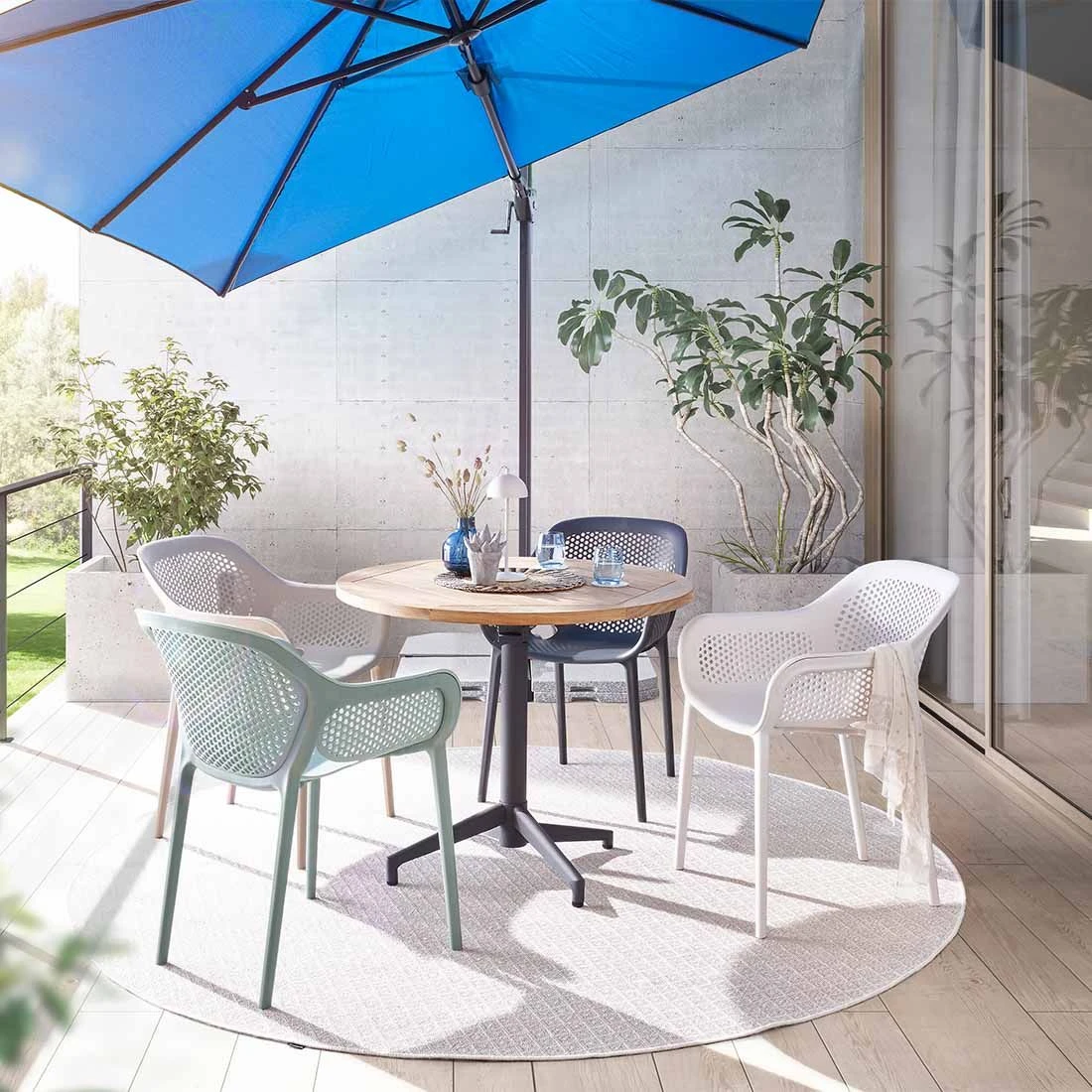 Musterring Rom Gartenstuhl Kunststoff Hellgrau 2 Musterring Rom Gartenstuhl Kunststoff Hellgrau - Image 2