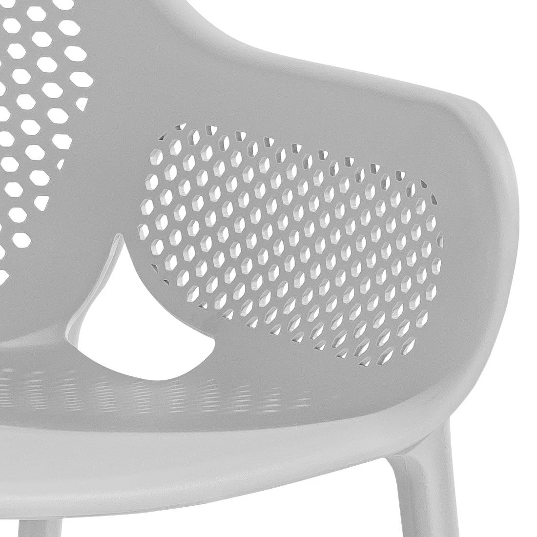 Musterring Rom Gartenstuhl Kunststoff Hellgrau 4 Musterring Rom Gartenstuhl Kunststoff Hellgrau - Image 4