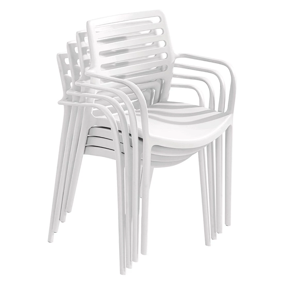 Niehoff San Remo Stapelstuhl Polypropylen Weiß 2 Niehoff San Remo Stapelstuhl Polypropylen Weiß - Image 2