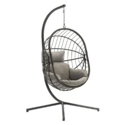 OUTLIV. Amazonia Hängesessel Stahl/Rope Anthrazit/Hellgrau