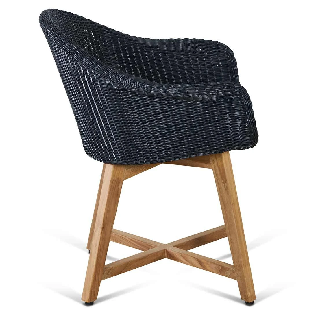 OUTLIV. Clovelly Gartensessel Teak/Geflecht Natur/Schwarz 3 OUTLIV. Clovelly Gartensessel Teak/Geflecht Natur/Schwarz - Image 3