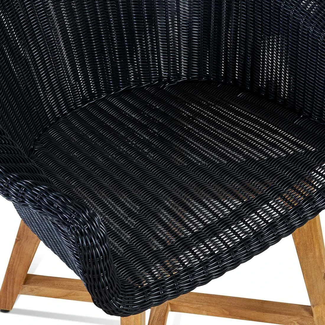 OUTLIV. Clovelly Gartensessel Teak/Geflecht Natur/Schwarz 6 OUTLIV. Clovelly Gartensessel Teak/Geflecht Natur/Schwarz - Image 6