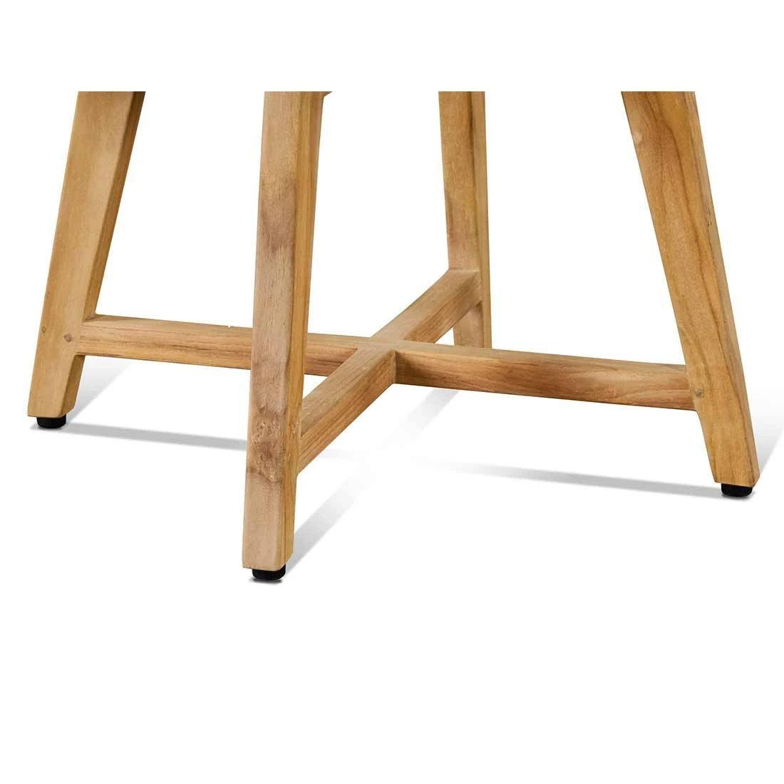 OUTLIV. Clovelly Hocker Teak/Geflecht Natur/Schwarz 7 OUTLIV. Clovelly Hocker Teak/Geflecht Natur/Schwarz - Image 7