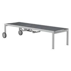 OUTLIV. Oviedo Rollliege Edelstahl/Textilene Silber-Schwarz 17 OUTLIV. Oviedo Rollliege Edelstahl/Textilene Silber-Schwarz -Gartenmöbel Verkauf outliv denver deluxe rollliege edelstahl textilene silber schwarz 4