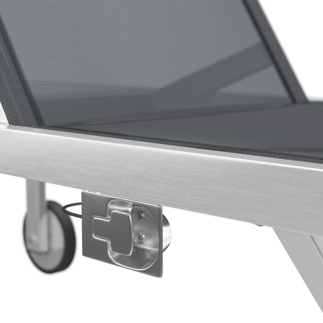 OUTLIV. Oviedo Rollliege Edelstahl/Textilene Silber-Schwarz 10 OUTLIV. Oviedo Rollliege Edelstahl/Textilene Silber-Schwarz - Image 10