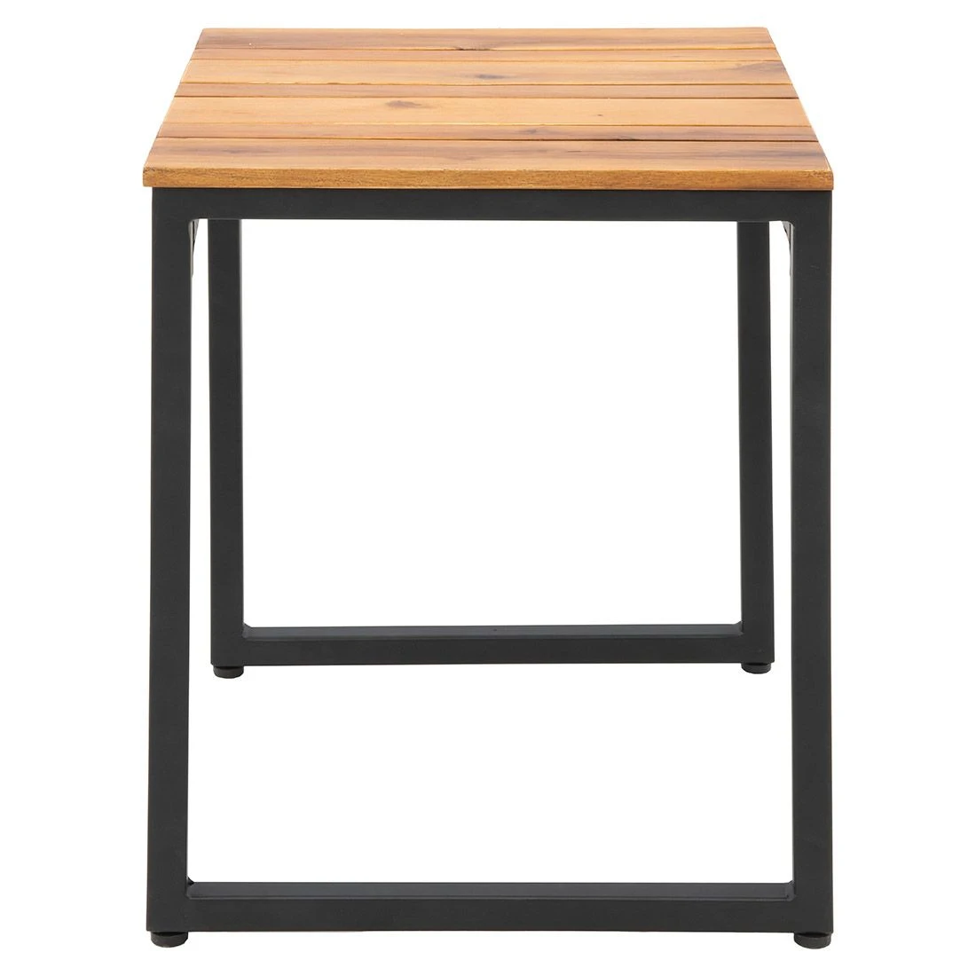 OUTLIV. Floris Hocker Stahl/Akazie Schwarz/Natur 2 OUTLIV. Floris Hocker Stahl/Akazie Schwarz/Natur - Image 2