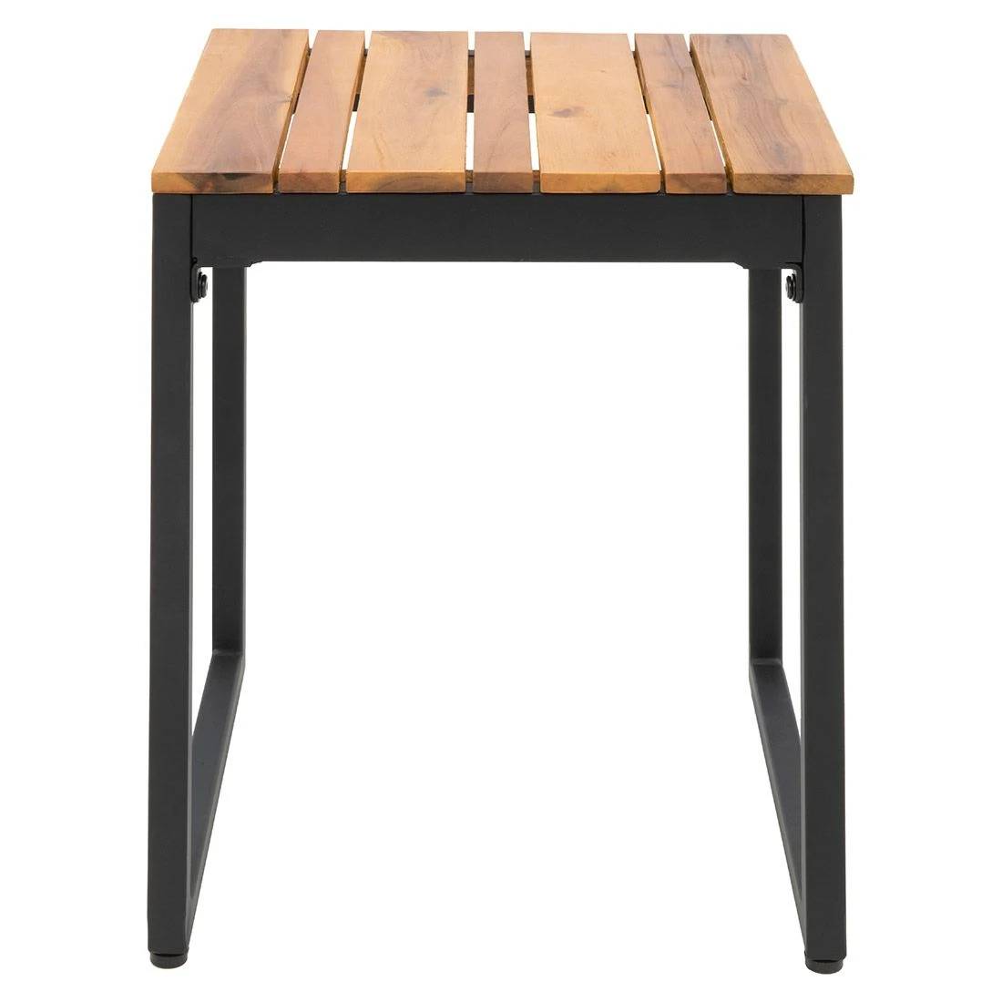 OUTLIV. Floris Hocker Stahl/Akazie Schwarz/Natur 3 OUTLIV. Floris Hocker Stahl/Akazie Schwarz/Natur - Image 3