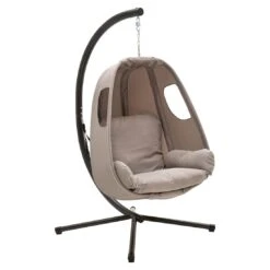 OUTLIV. Ibiza Hängesessel Stahl/Polyester Anthrazit/Grau