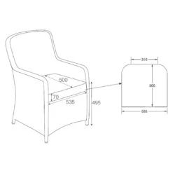 OUTLIV. Java Gartensessel Geflecht/Polyester Natur/Anthrazit 12 OUTLIV. Java Gartensessel Geflecht/Polyester Natur/Anthrazit -Gartenmöbel Verkauf outliv java diningsessel geflecht polyester natur anthrazit 990476 6