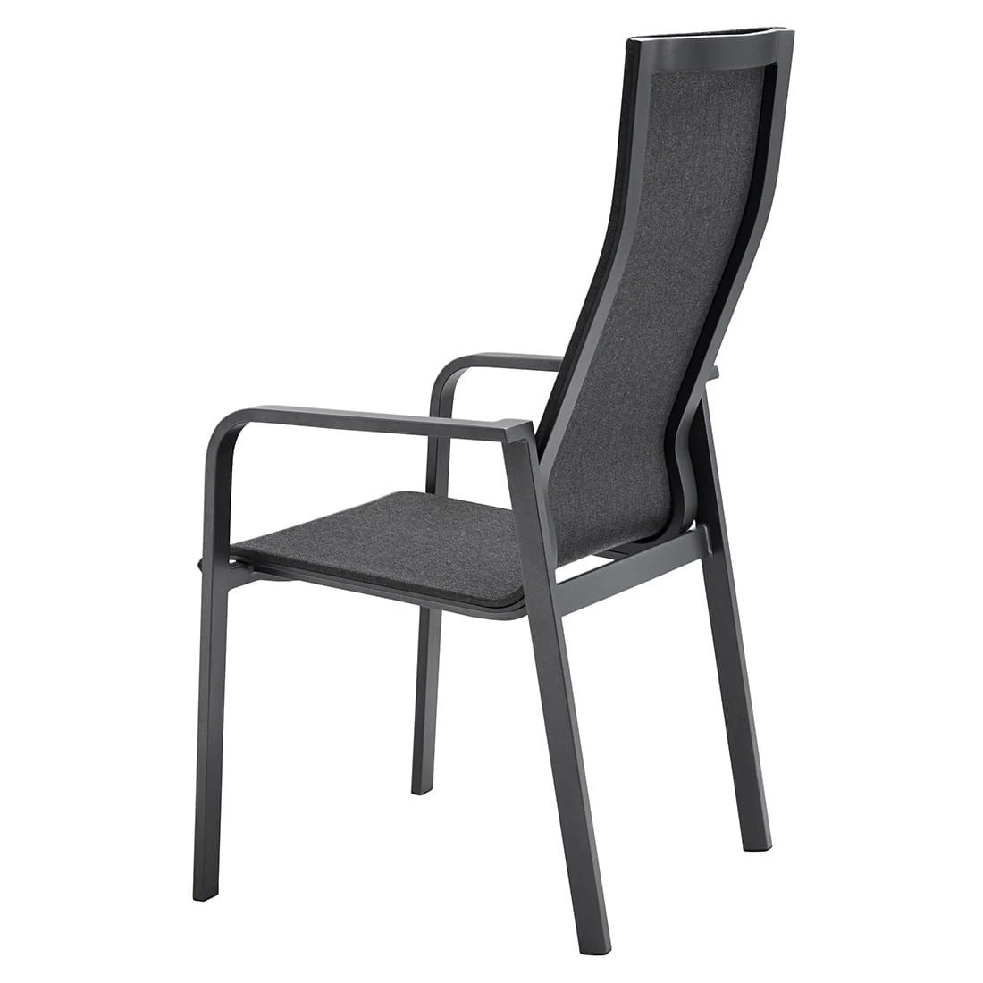 OUTLIV. Julia Stapelsessel Hoch Aluminium/Textilene Anthrazit/Coal 4 OUTLIV. Julia Stapelsessel Hoch Aluminium/Textilene Anthrazit/Coal - Image 4