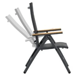 OUTLIV. Kobe Klappsessel Aluminium/Textilene Anthrazit -Gartenmöbel Verkauf outliv kobe klappsessel aluminium textilene 1340793 4