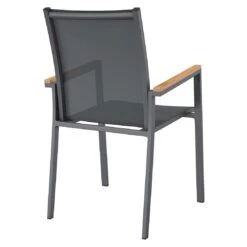 OUTLIV. Kobe Stapelsessel Aluminium/Textilene Mit Teakarmlehnen Anthrazit 14 OUTLIV. Kobe Stapelsessel Aluminium/Textilene Mit Teakarmlehnen Anthrazit -Gartenmöbel Verkauf outliv kobe stapelsessel aluminium textilene teak al dark grey charcoal 1169446 6